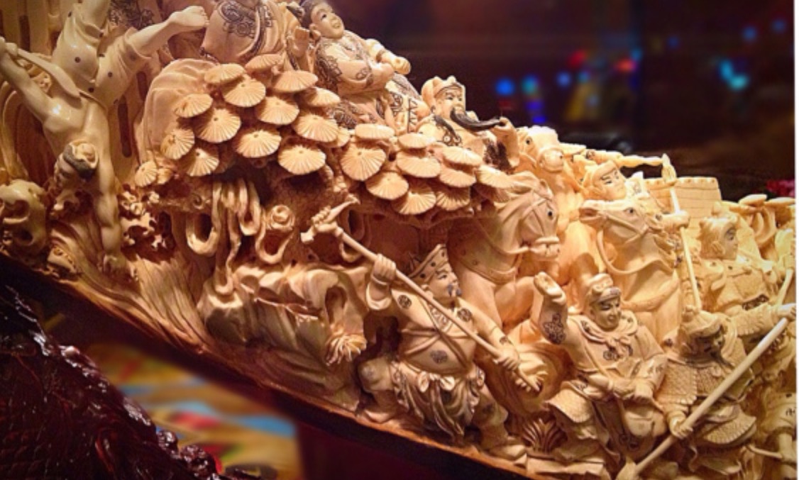 Ming Dynasty Carving: Mammoth Tusk