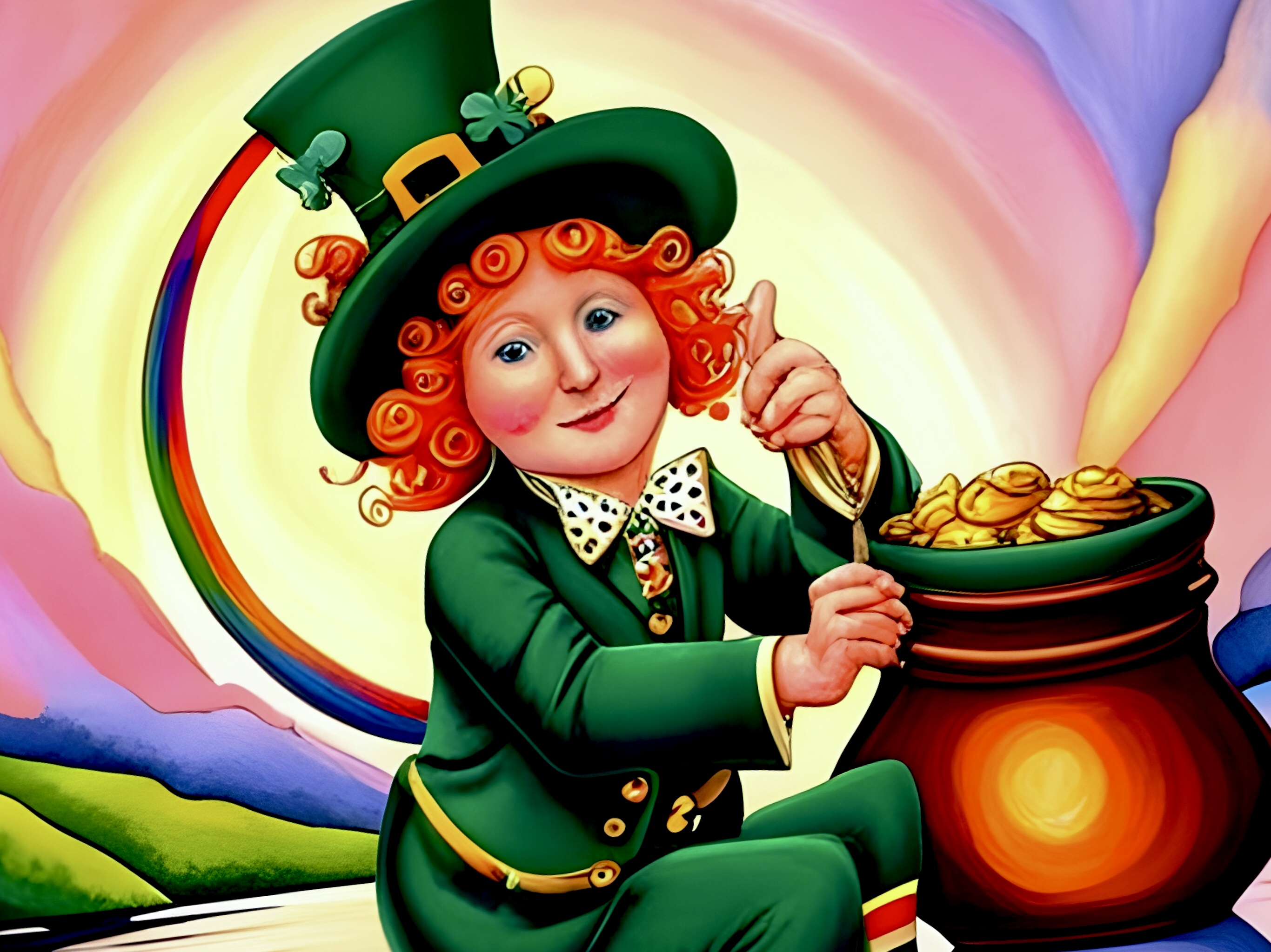 Free Coloring Page Printable: Pot o’ Gold