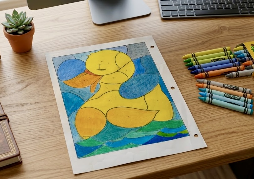 Free Printable: Swimming Duck Color By Number
